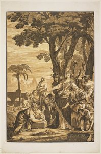 A descoberta de Moisés, 1741 de John Baptist Jackson